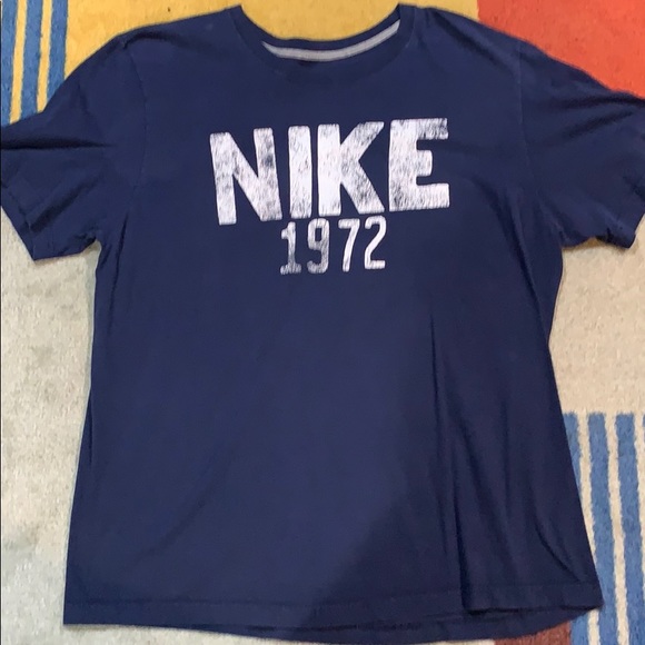 Nike Other - Nike 1972 100% cotton t-shirt Navy Blue